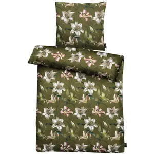 Постельное белье APELT «Lilia», сертифицировано GOTS – изготовлено из экологически чистого хлопка, зеленый