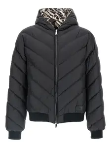 Двусторонняя стеганая куртка Fendi, черный