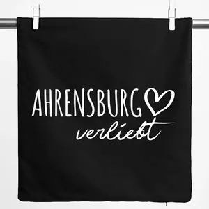 Наволочка Huuraa Ahrensburg in Love Gift 40х40см Черный хлопок Ahrensburg Present Hellweg Druckerei