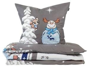 Комплект постельного белья Schiesserset Kitta Feinbiber 2 шт., 155x1x220 см, синий