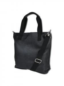 Наплечная сумка Toscanto Schultertasche, Shopper Leder schwarz ca. 44cm