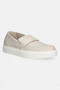 Кожаные мокасины Moccasin Lth Unlined Calvin Klein, бежевый