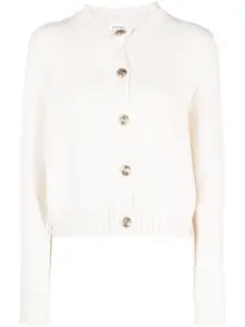 Кашемировый кардиган на пуговицах Barrie, нейтральный