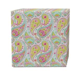 Набор салфеток из 4 шт., 100 % хлопок, 20x20 дюймов, яркие цвета с рисунком пейсли