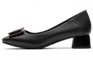 Туфли Mom на массивном каблуке 3,5 см для женщин черный/экрю RED DRAGONFLY