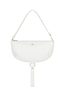 Сумка на плечо из кожи Courrèges Holy Eclipse в форме полумесяца, нейтральный