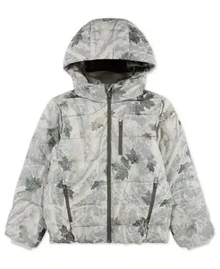 Мальчиковая утепленная пуховая куртка Abercrombie Kids, зеленый