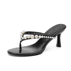 Ainer cat Flip Flops для женщин на резиновой подошве Ainer-cat, черный