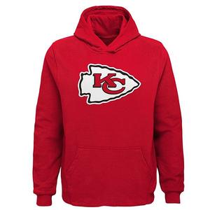 Толстовка с капюшоном Youth red с логотипом Kansas City Chiefs Outerstuff