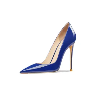 Тонкий каблук Высокие каблуки Женские Синий Suyymakk Голубая лакированная кожа