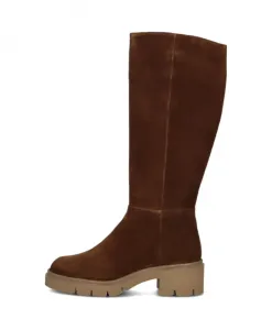 Коричневые замшевые сапоги для осени/зимы Softwaves, коричневый