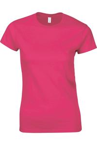 Футболка Gildan Ladies Soft Style с коротким рукавом, цвет heliconia
