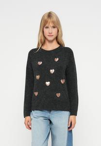 Джемпер Vero Moda VMDOFFY O NECK SEQUINS PULLOVER , Black /Black