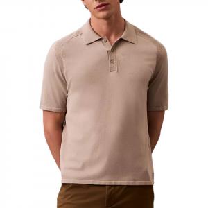 Calvin Klein Футболка-поло мужская Vintage Khaki с воротником-поло