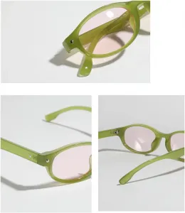 Модные круглые солнцезащитные очки для женщин в стиле панк с градиентным переходом, защита от УФ-излучения UV400 для мужчин, ретро-солнцезащитные очки Melrose, Tea