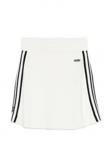 Полосатая мини-юбка Autry, белый