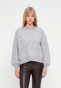 Джемпер VILA VIRYLEIGH O-NECK L/S, Medium Grey Melange/Mottled Grey