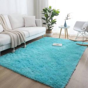 Budis Ковер 60х200 см для гостиной/спальни в стиле INS Nordic, с загущенным тай-даем, популярный милый дизайн, небесно-голубой