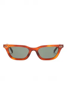 Солнцезащитные очки в прямоугольной оправе Gucci, оранжевый