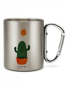 Термокружка Cactus Sun без слогана, серебристая Mr. & Mrs. Panda