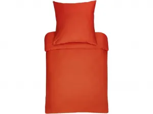 Комплект постельного белья Bassetti, однотонный, кораллово-красный, 1987 R7, размер 200x200 см