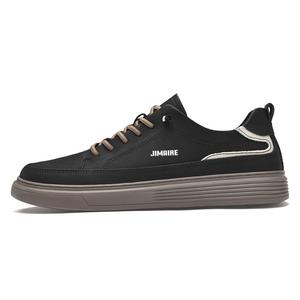 King Jinmai Скользоустойчивые мужские скейтерские кеды низкие черные, цвет Black