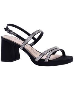Женские сандалии Berna на каблуке-блоке Nina, Black