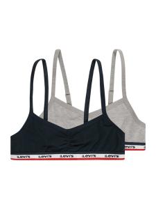 Бюстгальтер Levis Kids Bralette Bra, цвет Dark blue/mottled grey