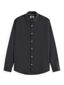 Рубашка на пуговицах классического кроя SCOTCH & SODA, черный