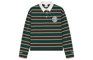 SS26 Polo Shirt Women's Champion, зеленый коричневый
