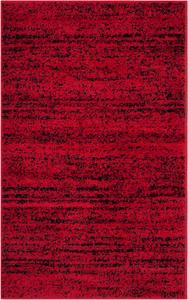 Ковер SAFAVIEH, 77 x 122 см, Adirondack Collection, Red & Black, современный абстрактный дизайн, не линяет и прост в уходе, идеален для помещений с высокой проходимостью: прихожая, гостиная, спальня (ADR117F)
