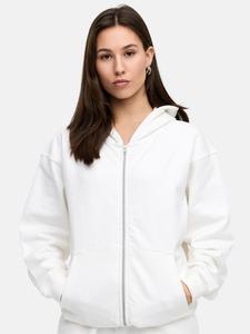 Daily Cotton Толстовка с молнией 'DCLUGO' в цвете Off White