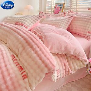 Disney Комплект постельного белья 4 предмета, простыня 200 см, пододеяльник 220x240 см