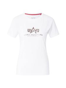 ALPHA INDUSTRIES Футболка 'Mirror' в белом цвете