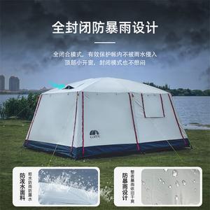 Yjhome бытовая виниловая палатка для кемпинга, семейная, большая, маленькая (360*240*185 см), виниловая палатка на 8-10 человек