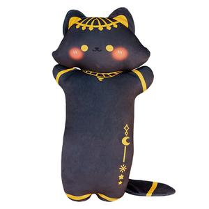 Плюшевая кукла котенка высота 45см/80см Julebaby, черный