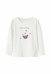 Топ Name it Long sleeved top, Cloud Dancer/Off-White