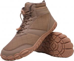 Женские и мужские зимние сапоги с утеплителем и меховой подкладкой, ботинки для походов, обувь, слипоны, ботильоны, противоскользящие, водоотталкивающие, кроссовки, модная повседневная обувь для прогулок Generic, хаки