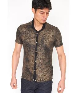 TORNADO MART∴Animal MIX Lame Cut Shirt