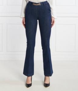 Джинсы женские Liu Jo клеш с декоративной пряжкой, синий