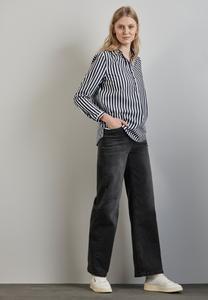 Блуза Street One STREET ONE GESTREIFTE BUSINESS-BLUSE, Schwarz/Black