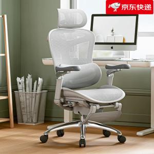 Кресло SIHOO C300 Premium Edition, Cloud White, с подставкой для ног