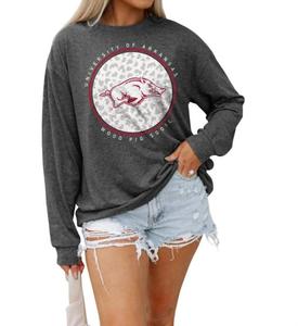 Футболка University Of Arkansas с круговым принтом, цвет угольный Gameday Couture, Charcoal