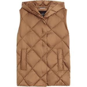 WEEKEND MaxMara Женские жилеты Camel с несъемным капюшоном, умеренные, прочие
