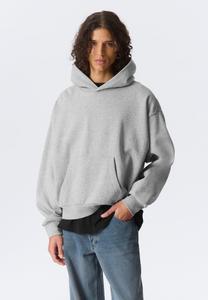 Худи Weekday Hoodie, Dark Grey Melange/Grey