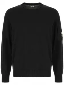 Джемпер с круглым вырезом C.P. Company, черный