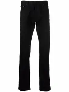 Узкие джинсы с полосками Diag Off-White, черный