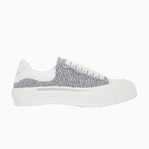 Кроссовки Alexander McQueen Deck Plimsoll 'Metal Jacket', серебряный