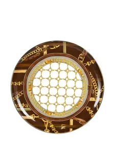 Сервировочная тарелка с лошадьми Baci Milano, коричневый