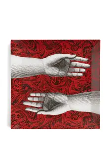 Квадратный поднос 'Don Giovanni' Fornasetti, красный
